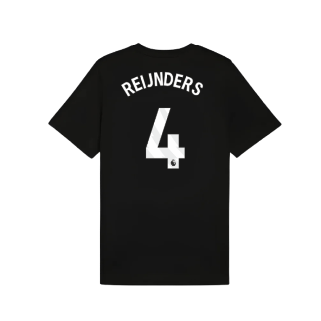 2025-2026 Man City FtblESS Tee (Black) (Reijnders 4)