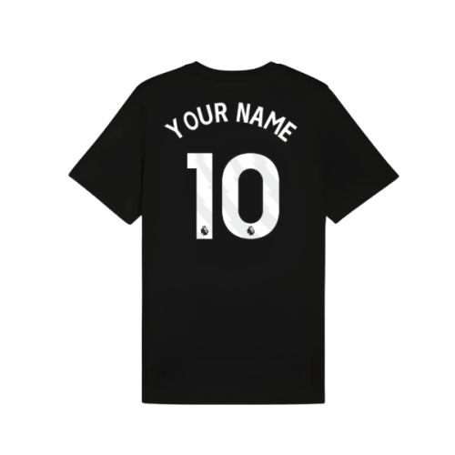 2025-2026 Man City FtblESS Tee (Black) (Your Name)