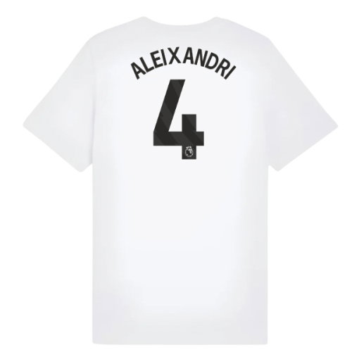 2025-2026 Man City FtblESS Tee (White) - Kids (Aleixandri 4)