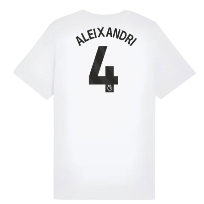 2025-2026 Man City FtblESS Tee (White) - Kids (Aleixandri 4)