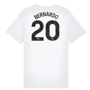 2025-2026 Man City FtblESS Tee (White) - Kids (Bernardo 20)