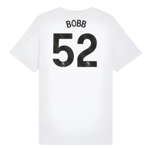 2025-2026 Man City FtblESS Tee (White) - Kids (Bobb 52)