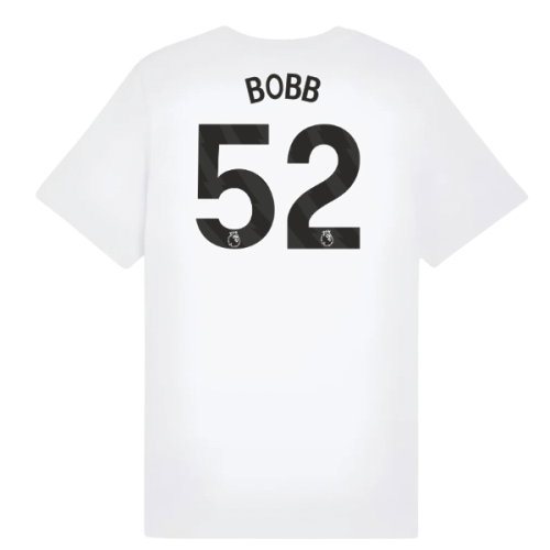 2025-2026 Man City FtblESS Tee (White) - Kids (Bobb 52)
