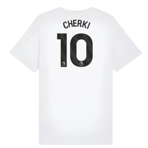 2025-2026 Man City FtblESS Tee (White) - Kids (Cherki 10)