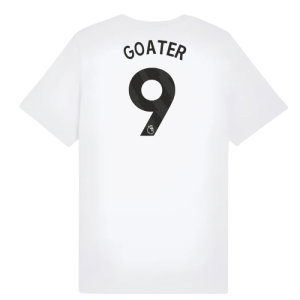 2025-2026 Man City FtblESS Tee (White) - Kids (Goater 9)