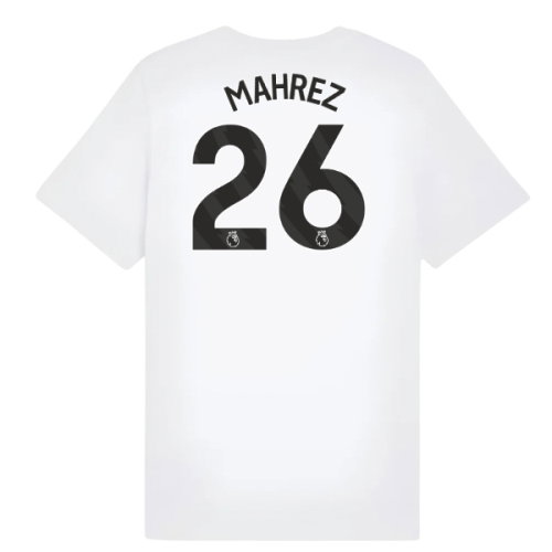 2025-2026 Man City FtblESS Tee (White) - Kids (Mahrez 26)