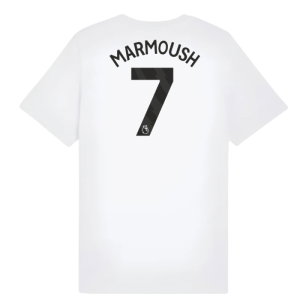2025-2026 Man City FtblESS Tee (White) - Kids (Marmoush 7)