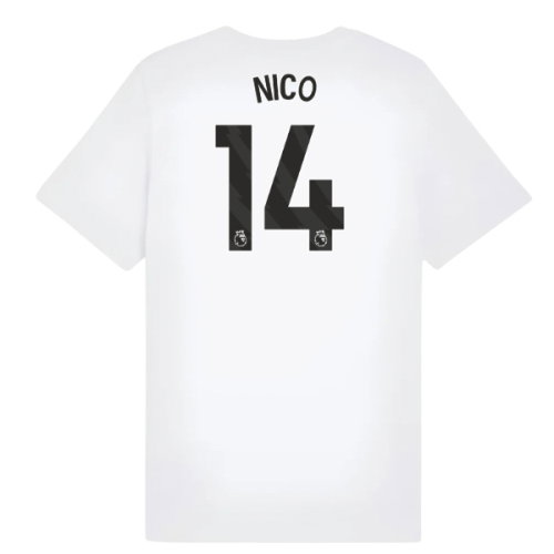 2025-2026 Man City FtblESS Tee (White) - Kids (Nico 14)