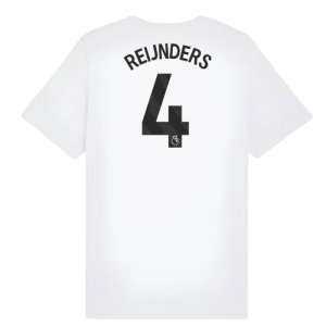 2025-2026 Man City FtblESS Tee (White) - Kids (Reijnders 4)