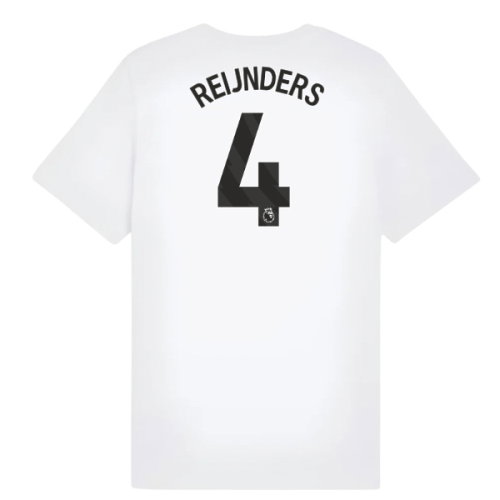 2025-2026 Man City FtblESS Tee (White) - Kids (Reijnders 4)
