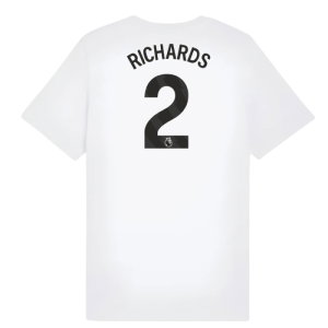 2025-2026 Man City FtblESS Tee (White) - Kids (Richards 2)