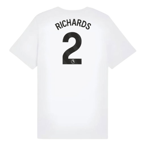 2025-2026 Man City FtblESS Tee (White) - Kids (Richards 2)