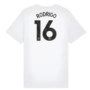 2025-2026 Man City FtblESS Tee (White) - Kids (Rodrigo 16)