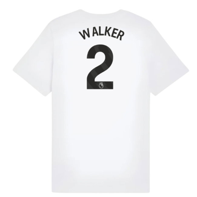 2025-2026 Man City FtblESS Tee (White) - Kids (Walker 2)