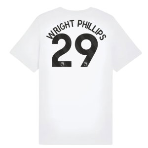 2025-2026 Man City FtblESS Tee (White) - Kids (Wright Phillips 29)