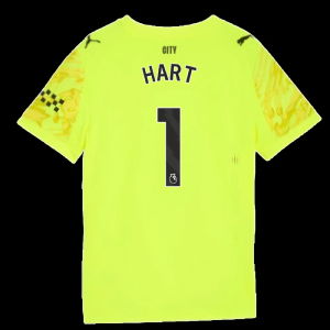 2025-2026 Man City Goalkeeper Third Shirt (Yellow) - Kids (Hart 1)
