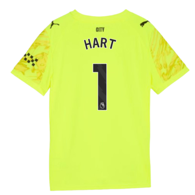 2025-2026 Man City Goalkeeper Third Shirt (Yellow) - Kids (Hart 1)