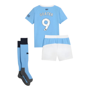2025-2026 Man City Home Mini Kit (Goater 9)