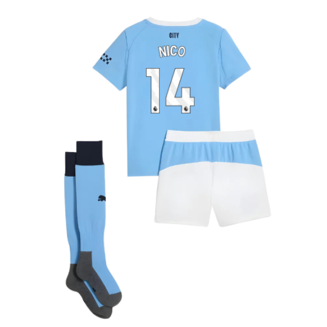 2025-2026 Man City Home Mini Kit (Nico 14)