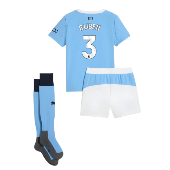 2025-2026 Man City Home Mini Kit (Ruben 3)
