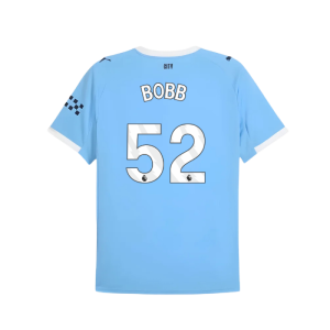2025-2026 Man City Home Shirt (Bobb 52)