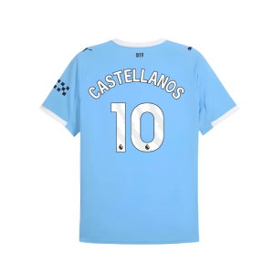 2025-2026 Man City Home Shirt (Castellanos 10)