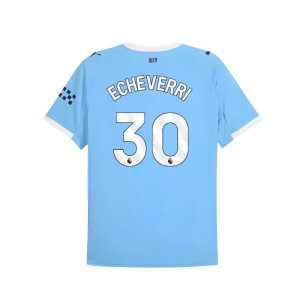 2025-2026 Man City Home Shirt (Echeverri 30)