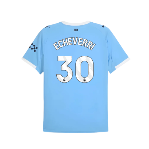 2025-2026 Man City Home Shirt (Echeverri 30)