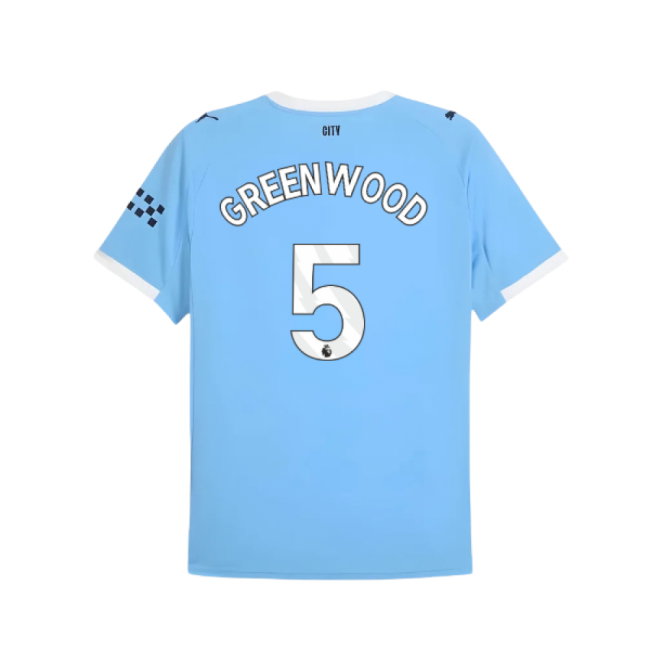 2025-2026 Man City Home Shirt (Greenwood 5)