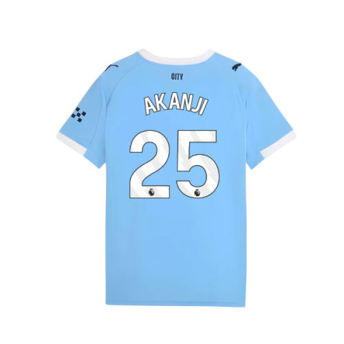 2025-2026 Man City Home Shirt (Kids) (Akanji 25)