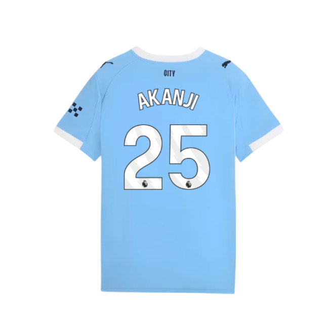 2025-2026 Man City Home Shirt (Kids) (Akanji 25)