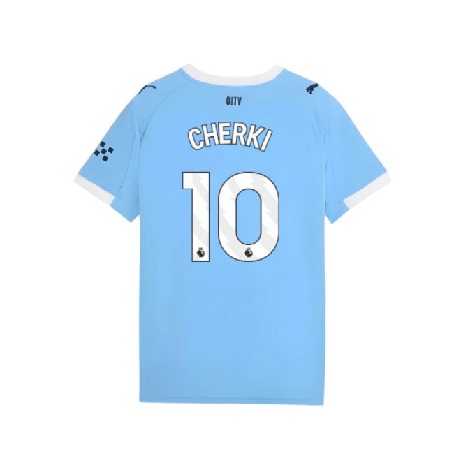 2025-2026 Man City Home Shirt (Kids) (Cherki 10)