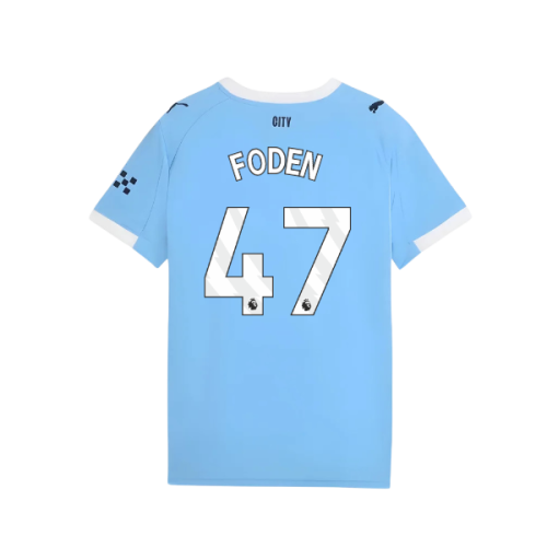 2025-2026 Man City Home Shirt (Kids) (Foden 47)