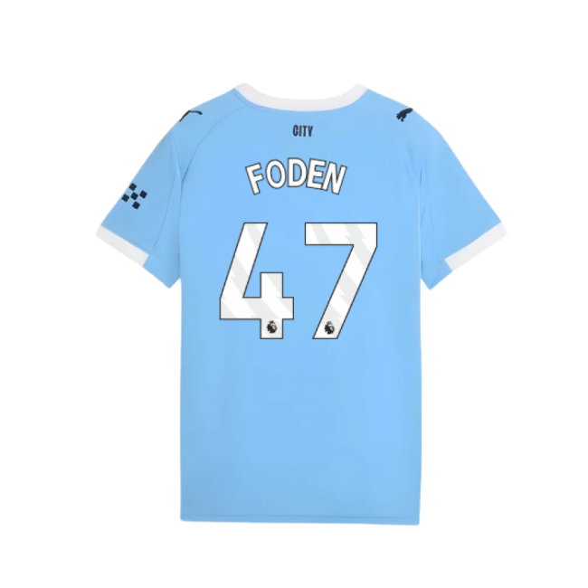 2025-2026 Man City Home Shirt (Kids) (Foden 47)
