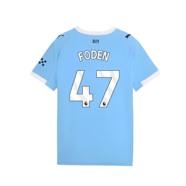 2025-2026 Man City Home Shirt (Kids) (Foden 47)