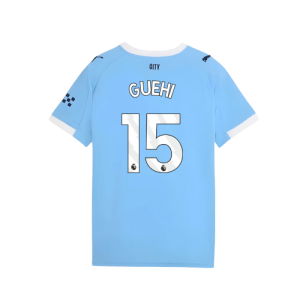 2025-2026 Man City Home Shirt (Kids) (Guehi 15)