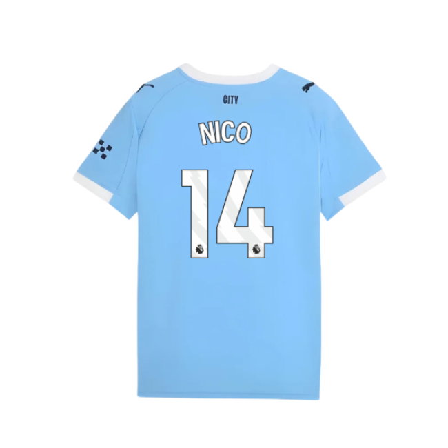 2025-2026 Man City Home Shirt (Kids) (Nico 14)