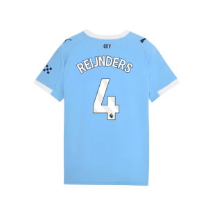 2025-2026 Man City Home Shirt (Kids) (Reijnders 4)