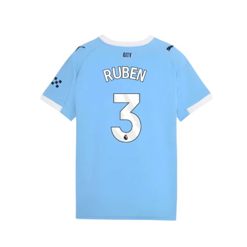 2025-2026 Man City Home Shirt (Kids) (Ruben 3)