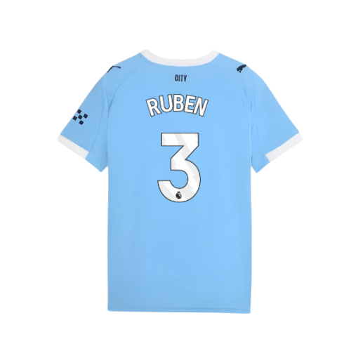 2025-2026 Man City Home Shirt (Kids) (Ruben 3)