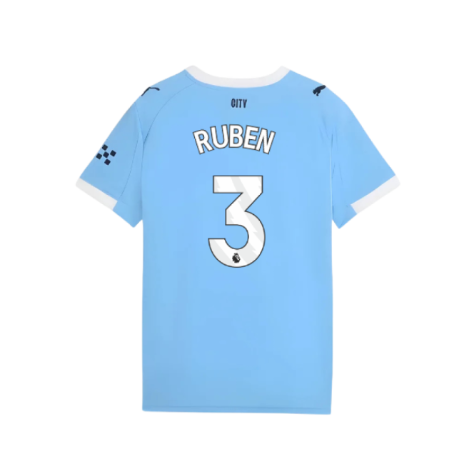 2025-2026 Man City Home Shirt (Kids) (Ruben 3)