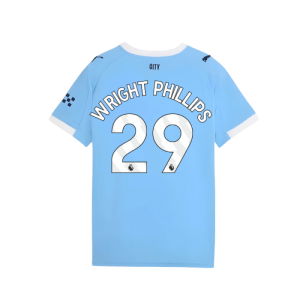 2025-2026 Man City Home Shirt (Kids) (Wright Phillips 29)