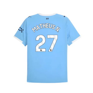 2025-2026 Man City Home Shirt (Matheus N. 27)