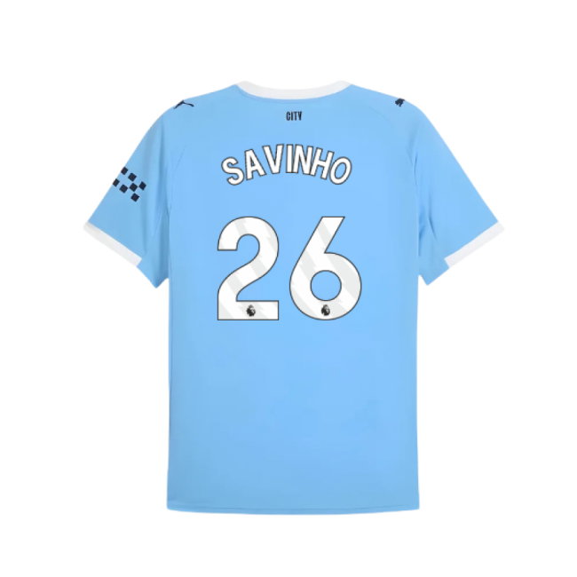 2025-2026 Man City Home Shirt (Savinho 26)