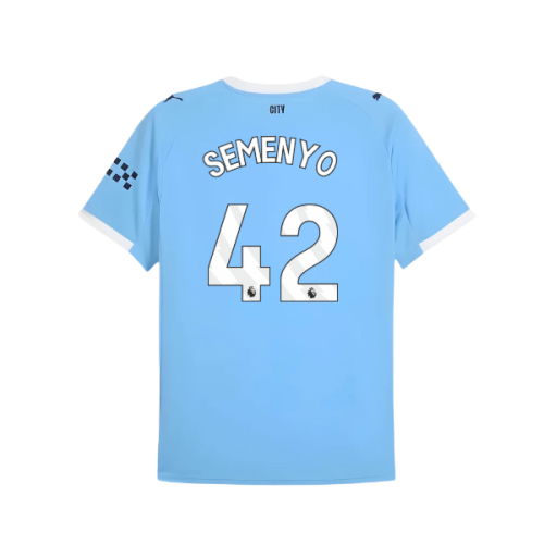 2025-2026 Man City Home Shirt (Semenyo 42)