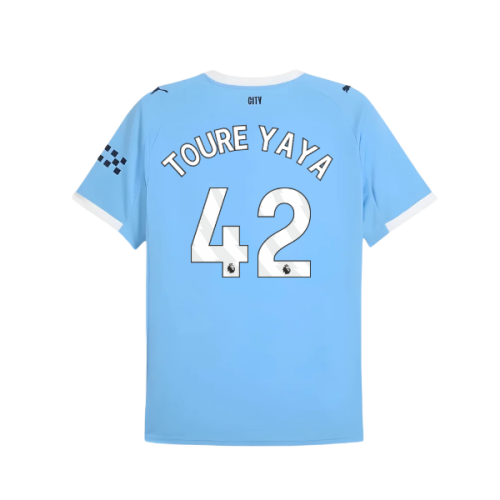 2025-2026 Man City Home Shirt (Toure Yaya 42)