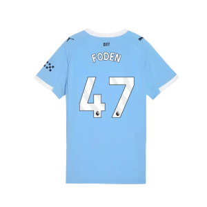 2025-2026 Man City Home Shirt (Womens) (Foden 47)