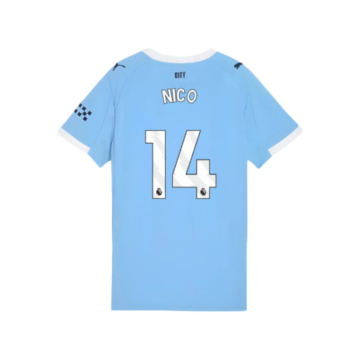 2025-2026 Man City Home Shirt (Womens) (Nico 14)