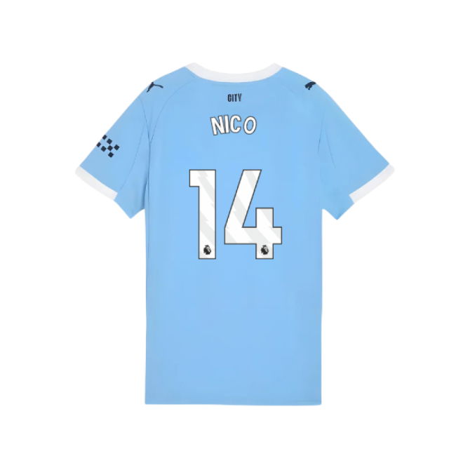 2025-2026 Man City Home Shirt (Womens) (Nico 14)