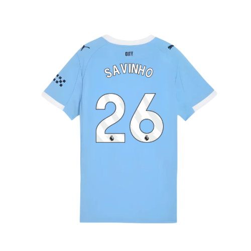 2025-2026 Man City Home Shirt (Womens) (Savinho 26)